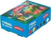 Гуашь 6цв 10мл CREATIVIKI