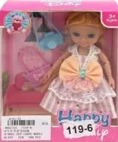 Игрушка Кукла 13см с аксессуарами, ручки шарнирные Размер: 12х5х16см						