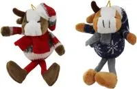 коричневый плюшевый бычок с длинными ножками 6x5x19см