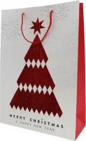 Пакет подарочный 30х42х12см Merry Cristmas
