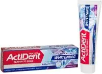Зубная паста ACTIDENT 130г Отбеливающая без триклозана