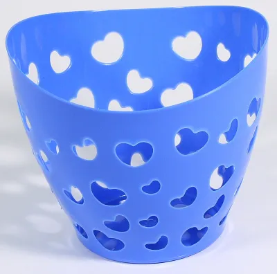 Корзина СЕРДЕЧКИ 28см 23х23х20 (гол)