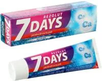 Зубная паста 7DAYS 100мл Двойной кальций без фтора