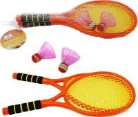 Игровой набор Бадминтон 4 предмета: воланчики со световыми эффектами, на батарейках