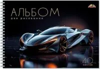 Альбом для рисования 40л КТС Спортивное авто