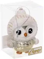 Ёлочная игрушка Чудной пингвин 7х5х10см, цвет: шампань