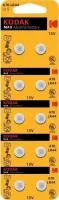 Батарейка KODAK MAX Button Cell AG13 357 LR1154, LR44 часовая BP10 Б0044718 
