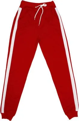 Брюки спортивные женские с лампасами (р.44 красный)