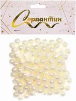 Бусы на ёлку 2,7 м Жемчуг d10мм, цвет: белый