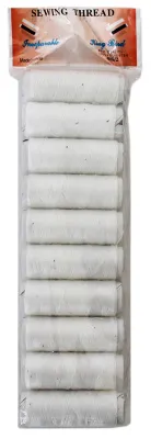 Нитки швейные 10шт (белые)