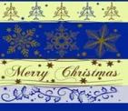 Салфетки бумажные NataM 20шт 25х25см 3-х слойные  (М0609ВЕ-ВЕ Merry Christ.син. // 0609)
