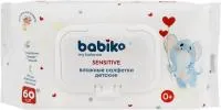 Салфетки влажные BABIKO My balance Sensitive 60шт детские 
