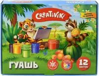 Гуашь 12цв 20мл CREATIVIKI