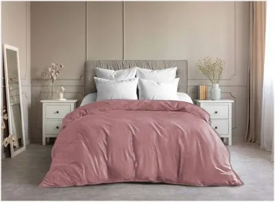 Пододеяльник 2.0сп 215х175см Ночь Нежна поплин гл/кр (609 Дымчатая роза)