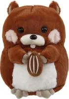 коричневый плюшевый бобер с зернышком 15x15x25см