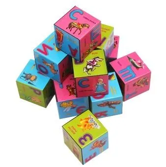Игровой набор Кубики 12шт пластиковые (Азбука со сказками // К12-0286)