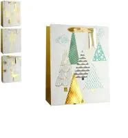 Пакет подарочный 18х10х23см Новогодняя сказка