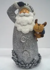 Копилка Дед Мороз с оленем 