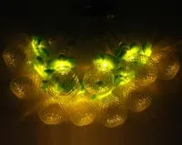 Гирлянда светодиодная Ананасы 1.65м 10 ламп теплый белый