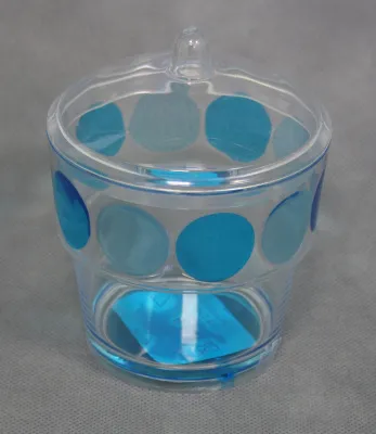 Банка 450мл 125х100х100мл с крышкой (гол. // PN1047D-PS)