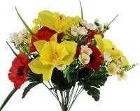 Декоративный букет майский 12 веток из полиэстера 43см