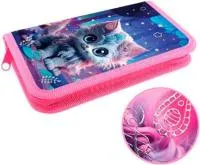 Пенал ОНИКС 190х110мм 1 отделение ламинат Кошечка фэнтези