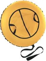 Тюбинг-ватрушка 100см цвет: серый/черный/желтый