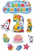 Плакат вырубной День рождения мальчик 2 годика