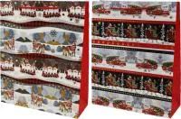 Пакет подарочный Новогодние мотивы Размер: 30х40х12см