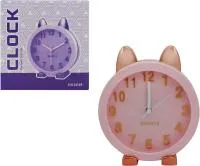 Часы-будильник Котик вид 1 Размер: 13х15см Цвет: в ассортименте