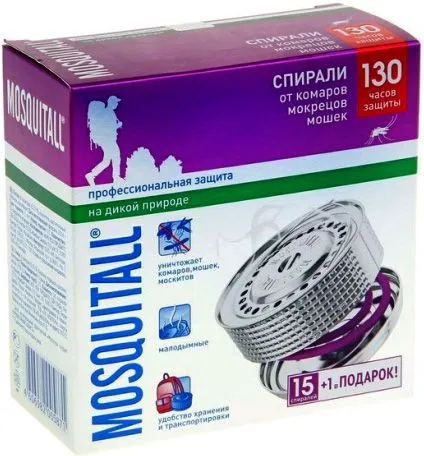 спирали от комаров mosquitall профессиональная 10шт купить