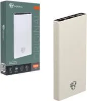 Аккумулятор BY мобильный 10000мАч, 2xUSB, 2А пластик Цвет: белый 