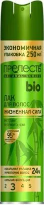 Лак для волос ПРЕЛЕСТЬ Био 250мл (СФ Зеленый чай /31243)