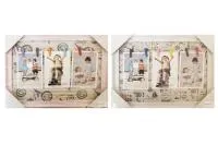 Фоторамка 3 фото с прищепками 3 цвета