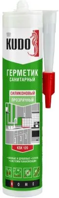Герметик силиконовый KUDO санитарный 280мл (KSK-120 прозрачный)