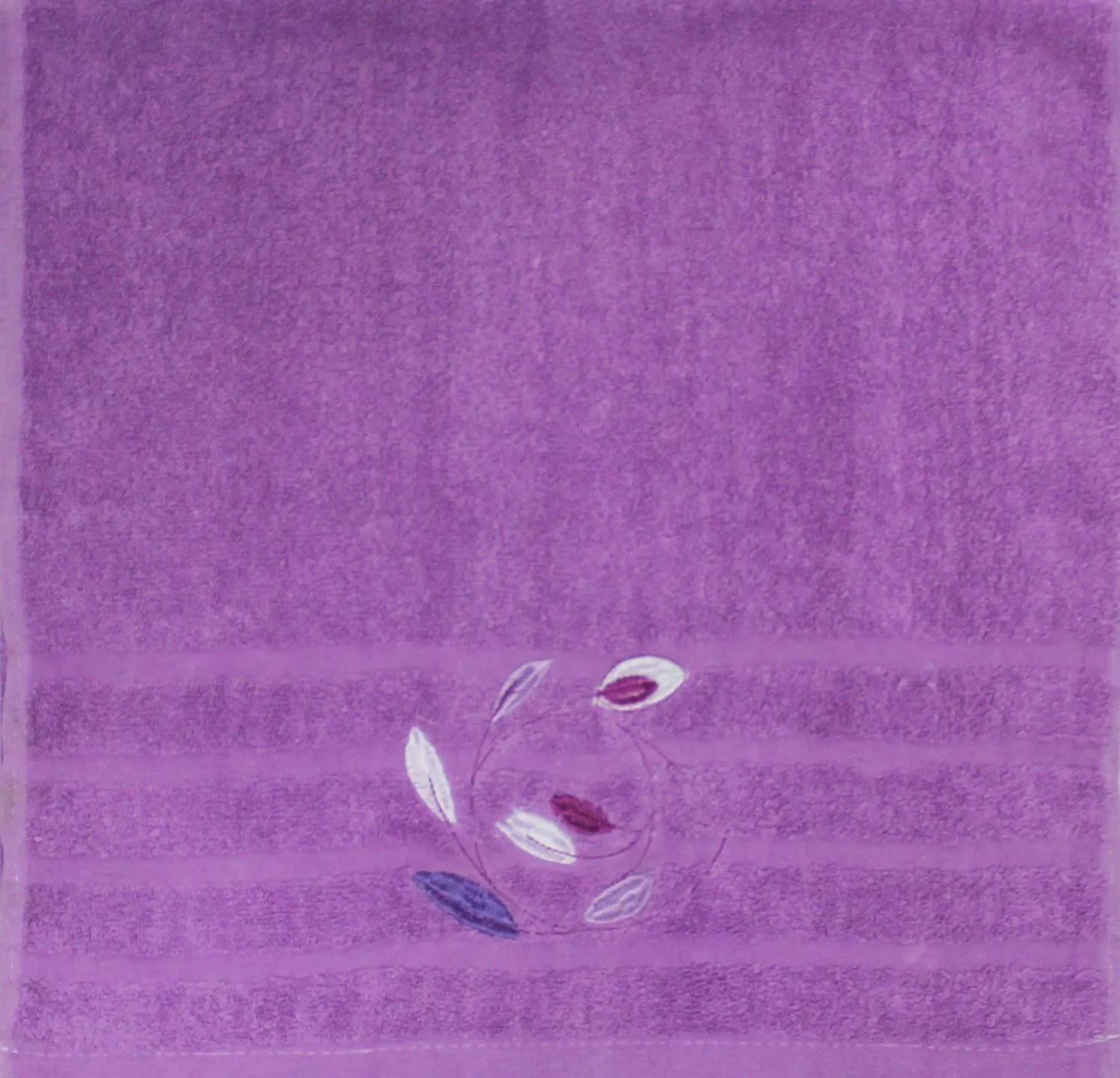 Полотенце махровое Листочки 50х100см NataM вес 195г, плотность 390г/м2, 90% хлопок+10% полиэстер