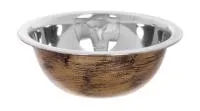 миска, 160мм, из нержавеющей стали, антик