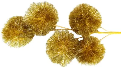 Ветка декоративная 80см (G золот.)