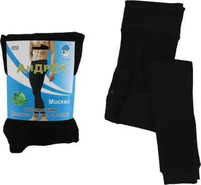 Легинсы мужские с мехом, бамбук (р.L-3XL)