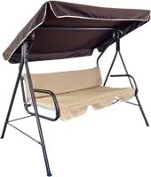 Качели садовые Муза Цвет: шоколадный/ бежевый