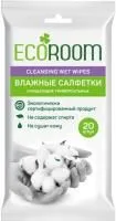 Салфетки ECOROOM влажные очищающие универсальные 20шт
