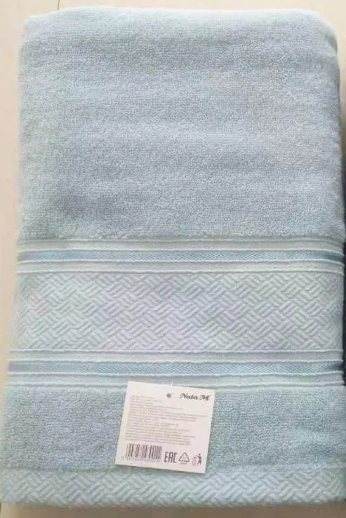 Полотенце махровое 33х74см вес 100 г плотность 410г/м2 100% хлопок