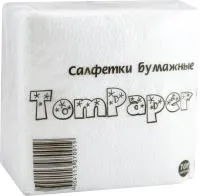 Салфетки бумажные TomPaper 80л ПНД белые