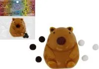 Игрушка антистресс Капибара, сквиш с декором 7см