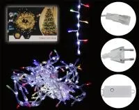 Гирлянда светодиодная Струящаяся вода 192 лампы, длина 2,5м 220v Цвет: мультиколор + холодный белый