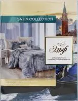 Комплект постельного белья Satin collection Евростандарт 4предмета микросатин Весенняя свежесть/Эльф