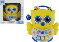 Игрушка развивающая Пианино Совушка, звук/свет эффекты 16,5х6,5х17см