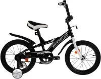 Велосипед BMW 16" J-тип страховочные колеса, черно-белый
