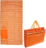 Коврик складной Отпуск 180х90см для пляжа и пикника Цвет: оранжевый