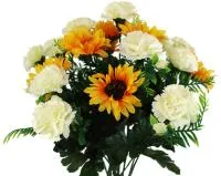 Букет декоративных цветов Солнечный Размер: 20х20х42см